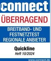 Connect Testsieger Breitband-Netz Quickline