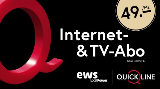Quickline Kampagne Internet- & TV Kampagne
