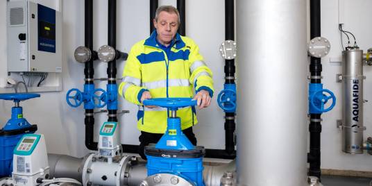 Arbeit an Wasserleitungen