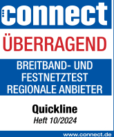 Connect Testsieger Breitband-Netz Quickline